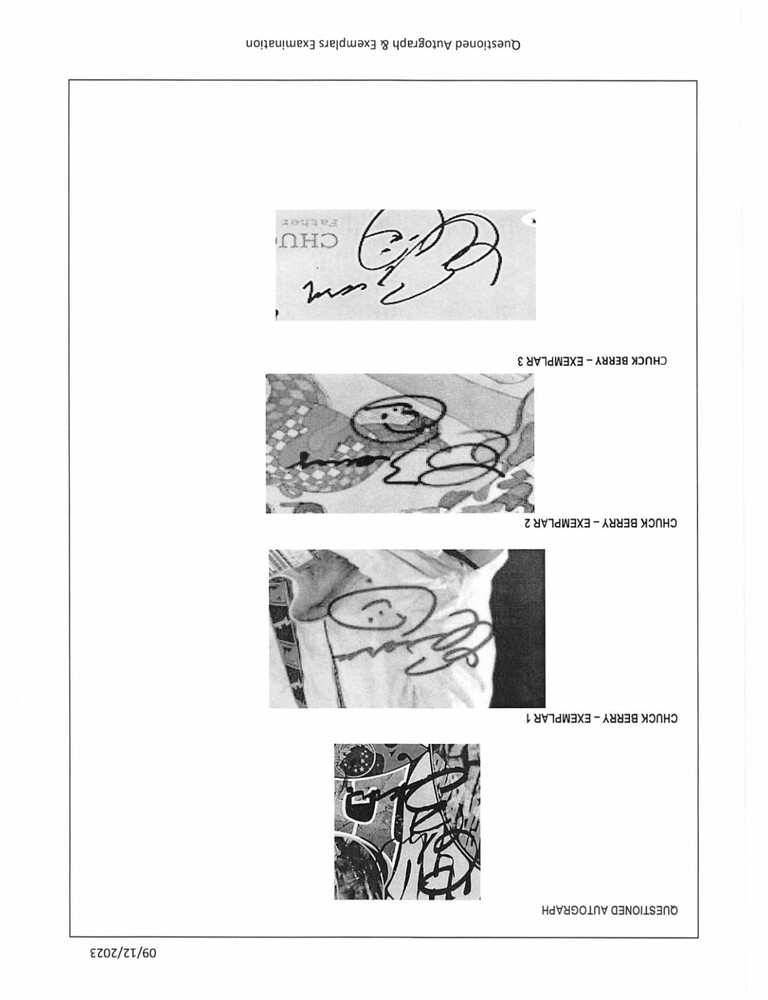 🎶 Chuck Berry Signed Autograph Live At Filmore Auditorium 🎶