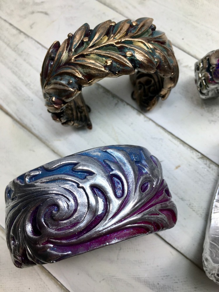 Artisan Polymer Clay Bracelet Bars