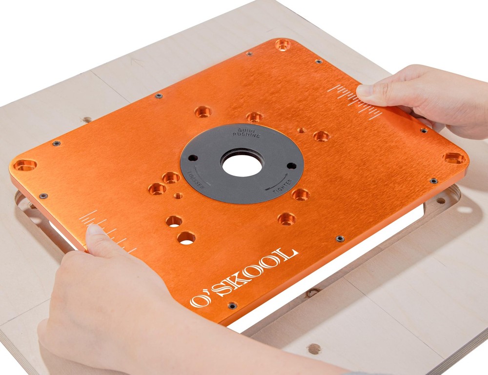 O'SKOOL Router Table Insert Plate Template Kit Includes MDF Routing Template