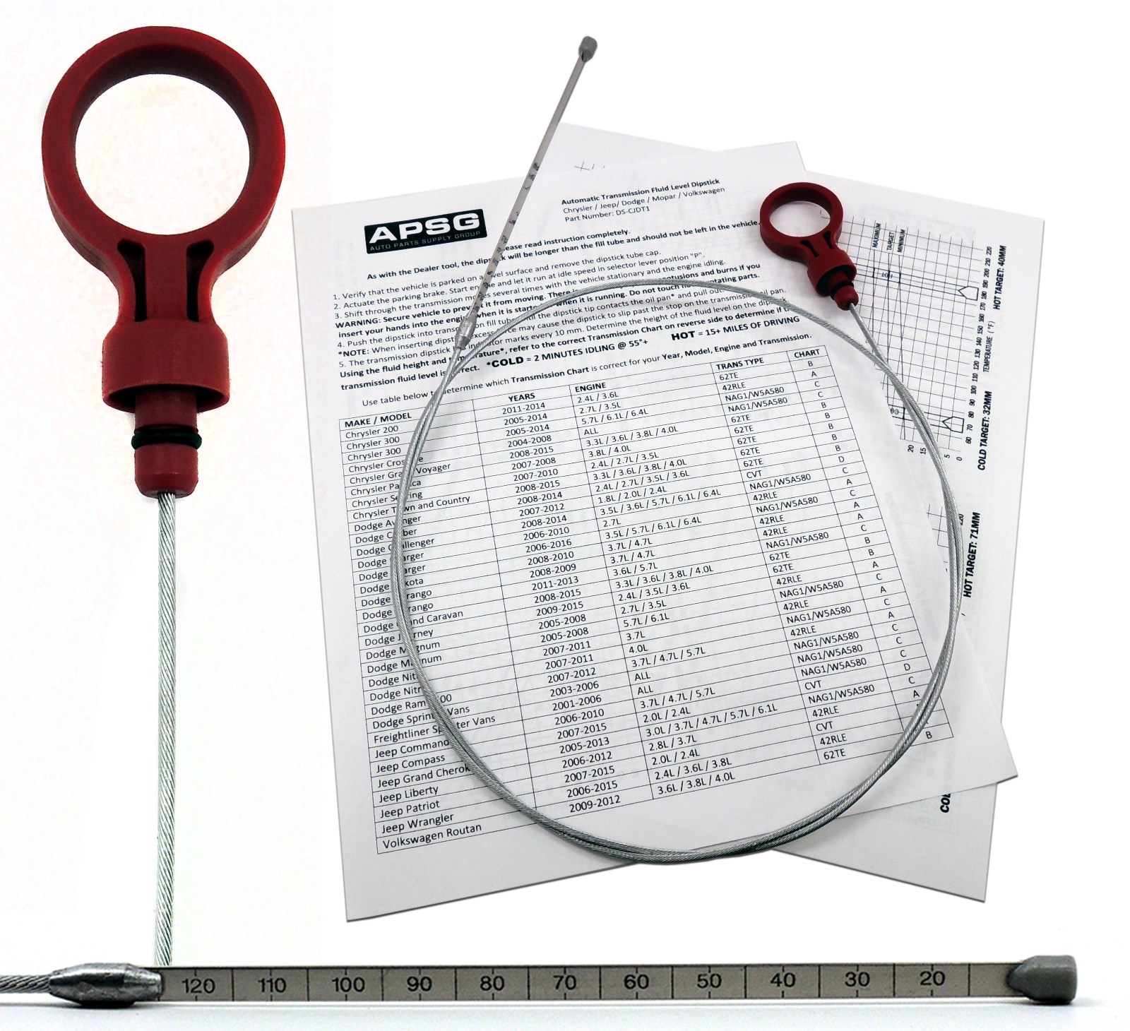 AUTO TRANSMISSION DIPSTICK for CHRYSLER JEEP DODGE Automatic Fluid ATF Level Dip