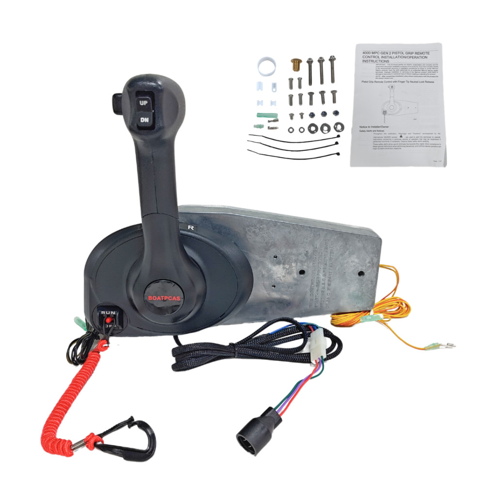 Boat Remote Control Box Panel Mount 8M0011213 For Mercury Outboard Pull Throttle