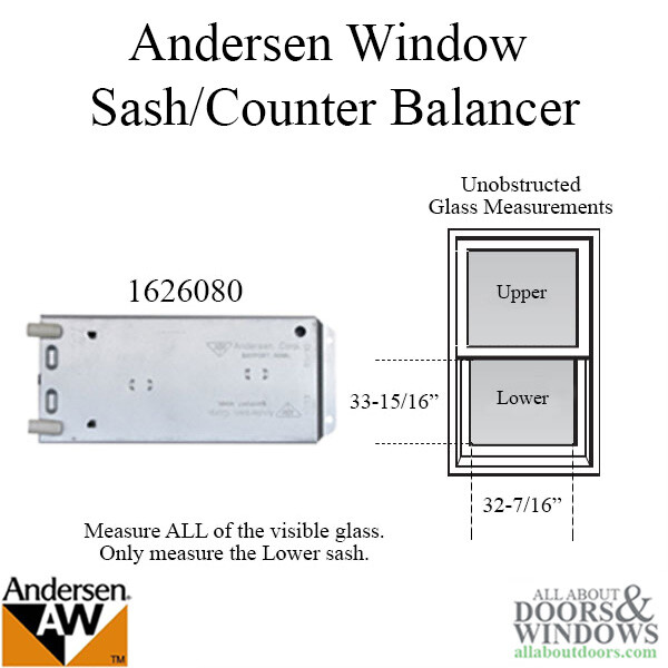 Andersen Window Sash Balancer Window Sash Counter Balancer Right Hand Balancer
