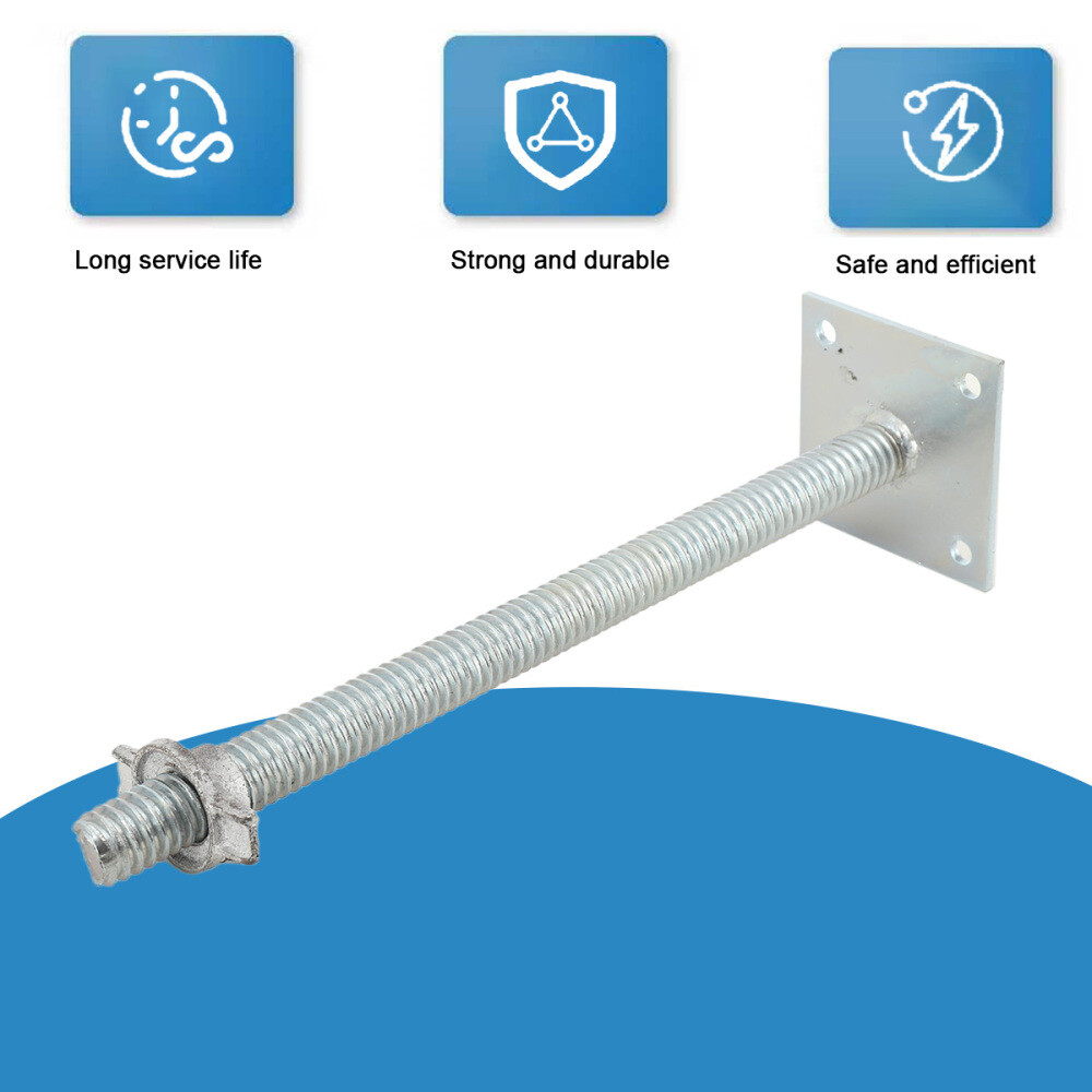 Adjustable Leveling Jacks 18" Scaffolding Solid Screw Jack with Base Plate 4Pcs