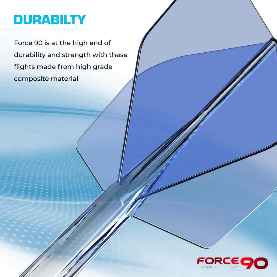 Mission Force 90 Molded Flight & Shaft System Gradient Blue Standard No2 Short