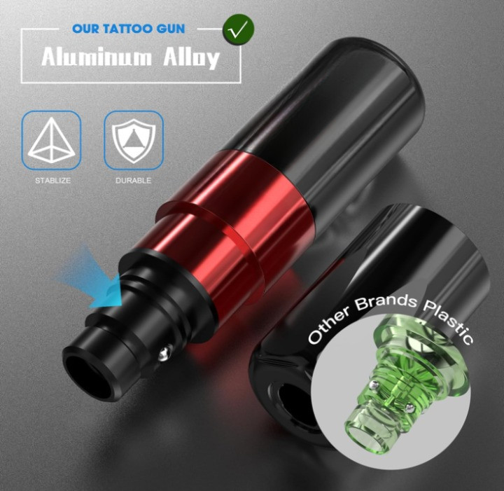 Kit de tatuaje completo con máquina eléctrica, tintas y agujas cartucho, Nuevo