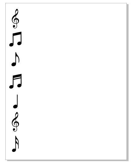 Music Notes Notepad NP34