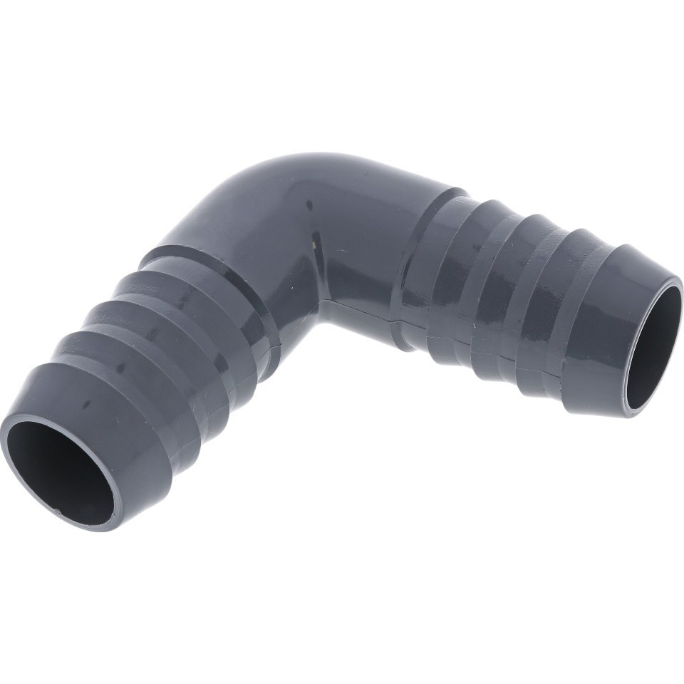 Black Poly Pipe Irrigation Insert Fitting - Barbed Tee Elbow Coupling 3/4" & 1"