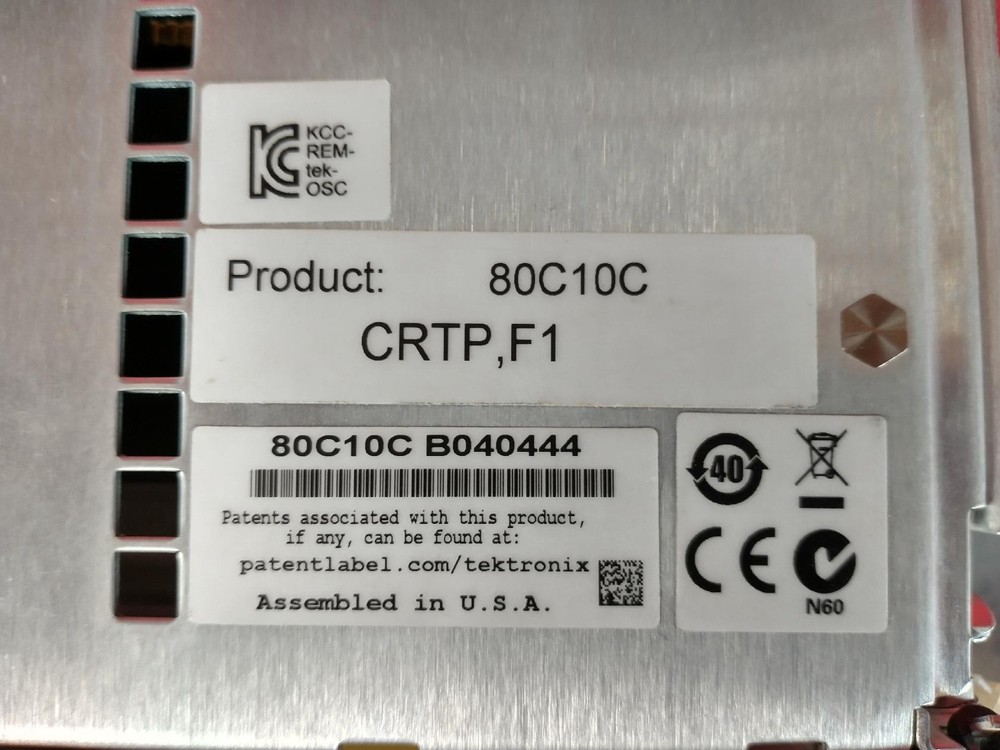 Tektronix 80C10C B040444 Single Channel: 65/80 GHz Optical Sampling Module