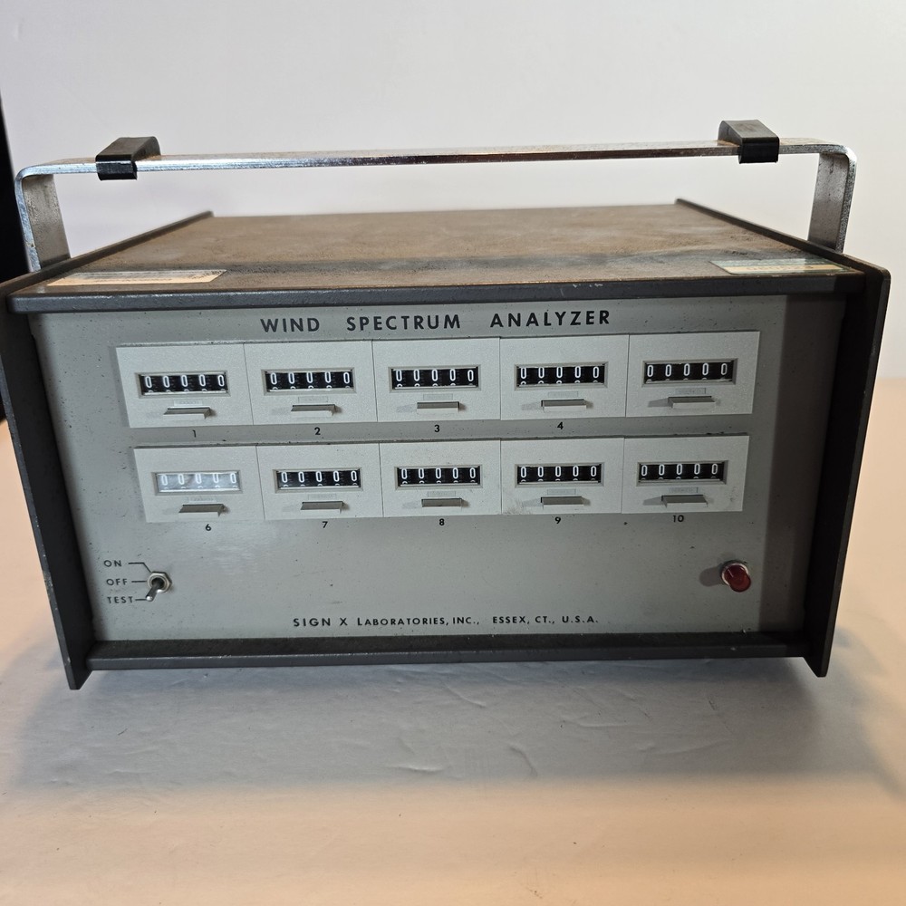 Sign X Laboratories wind spectrum analyzer UNTESTED
