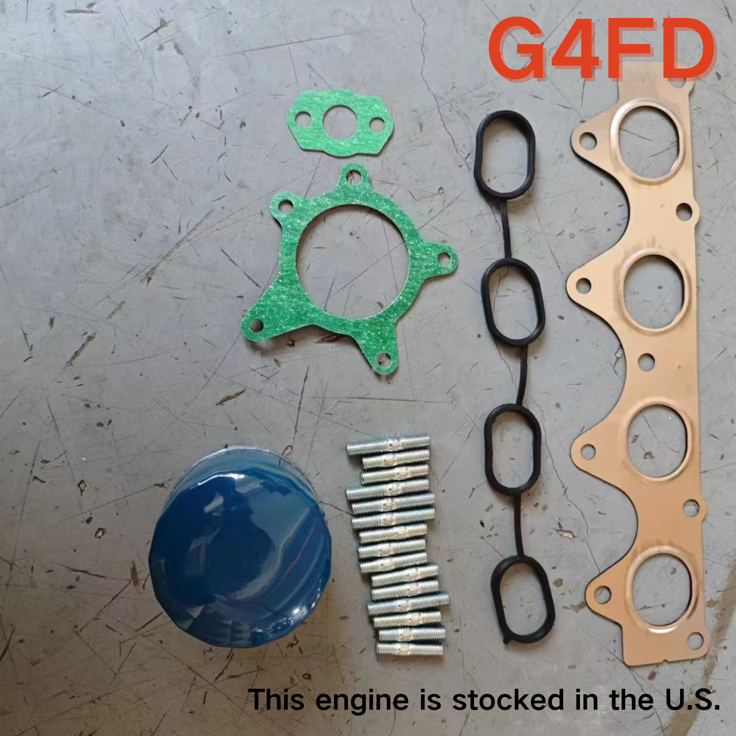 G4FD 1.6L Engine Assy Long Block 1591CC GAS For Hyundai Kia Rio Soul 2012-2019