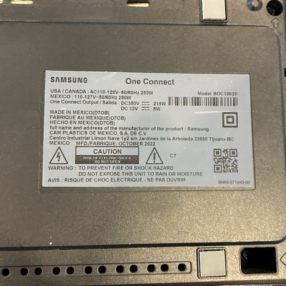 Samsung One Connect Model SOC1002b