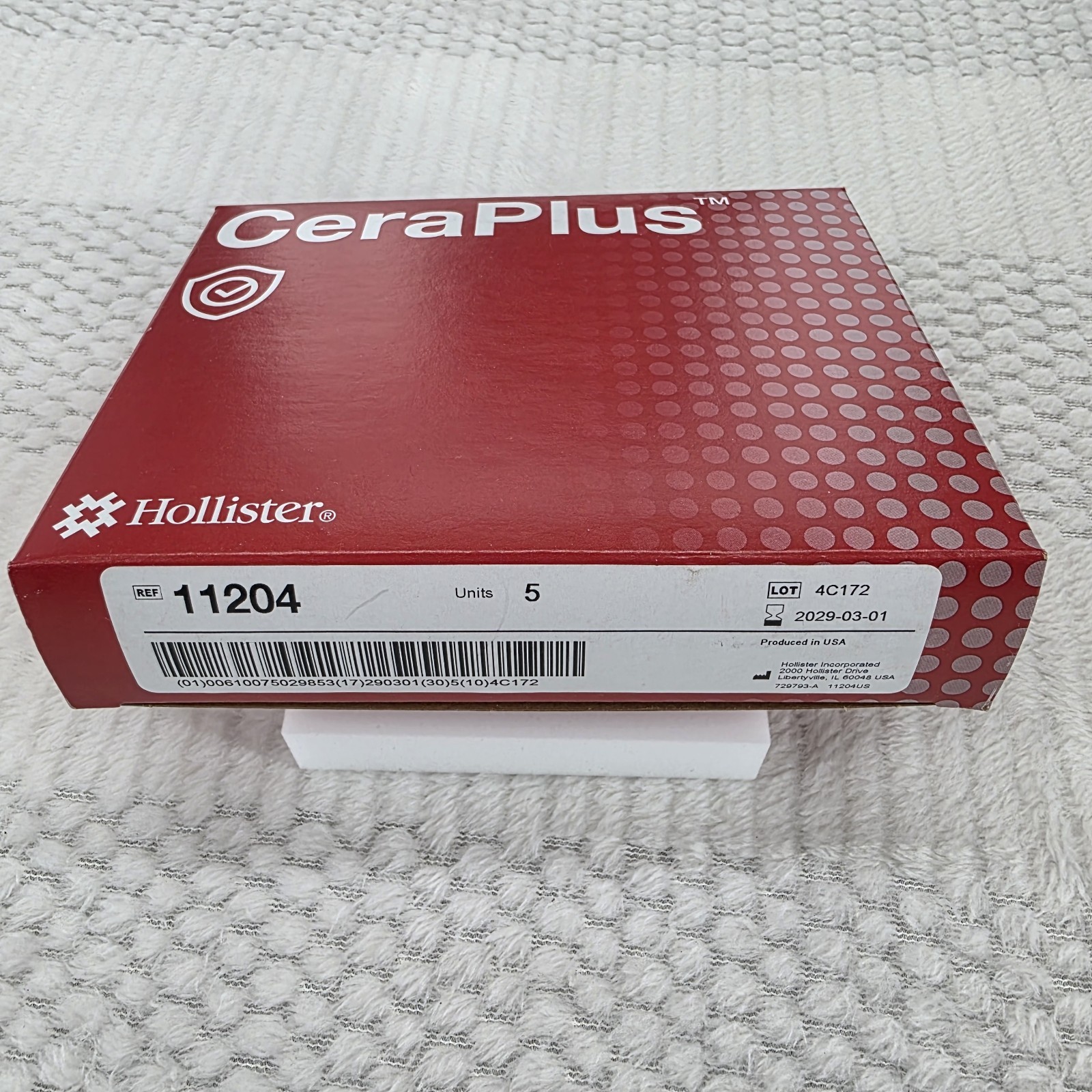 Hollister 11204 New Image CeraPlus Skin Barrier Cut-to-Fit Flat BNIB Ostomy