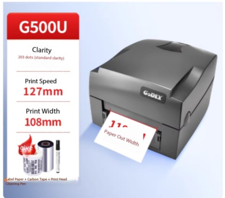 Label Printer Thermal Self-adhesive Barcode Ribbon Ribbon Label Machine