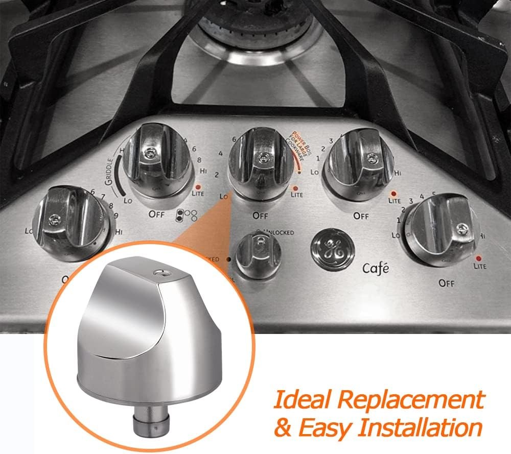 Premium Stainless Steel Replacement Knobs for GE Cafe Series - Easy Install