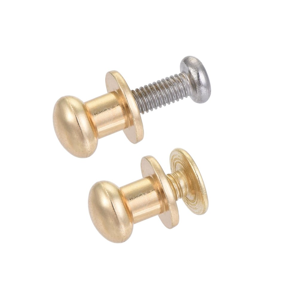 12pcs 8mm Head Dia Round Knobs Pull Handle Zinc Alloy for Drawer Pulls