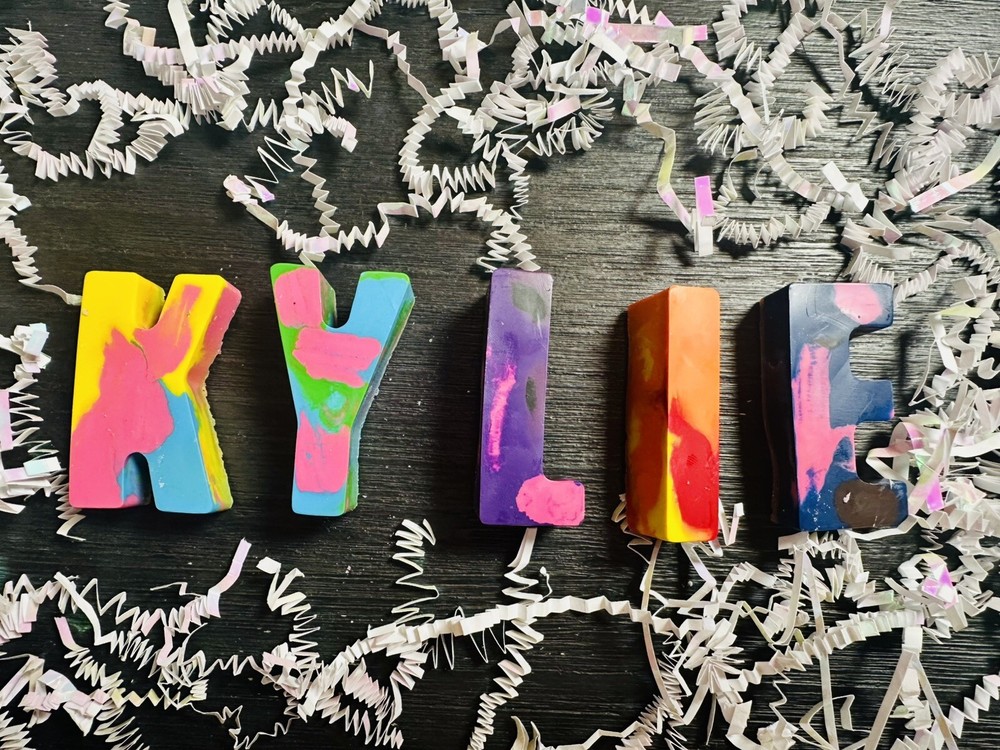 Custom Crayon Letters Personalized. Extra Large. Letter Crayons. Kids Gift