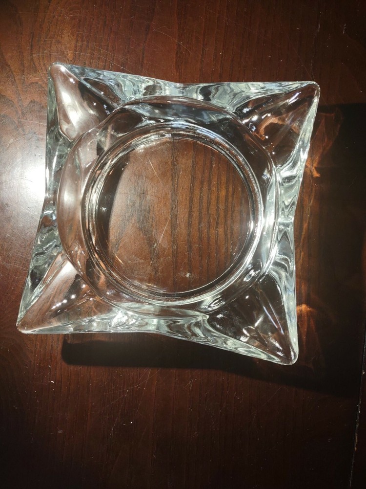 Clear Ashtray 6 Inches