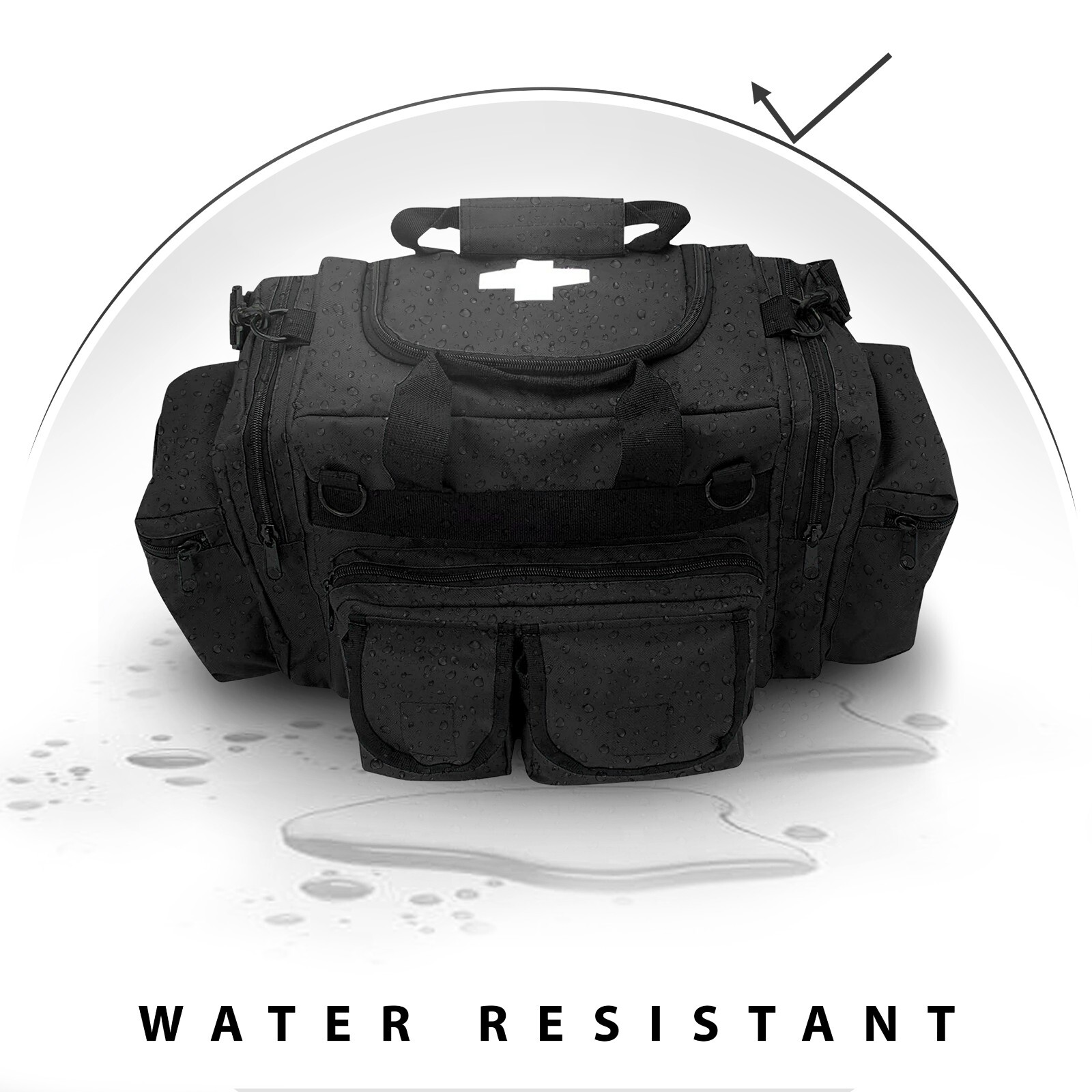 First Aid Responder EMS Emergency Medical Trauma Bag Deluxe