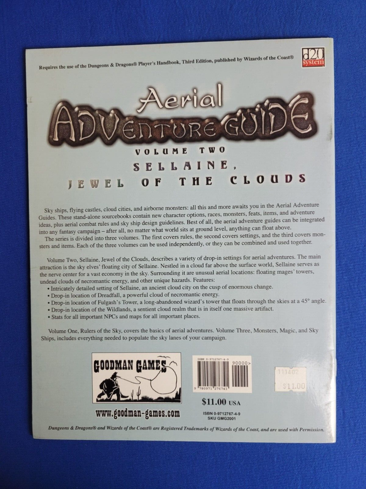 Aerial Adventure Guide Volume Two - Goodman Games