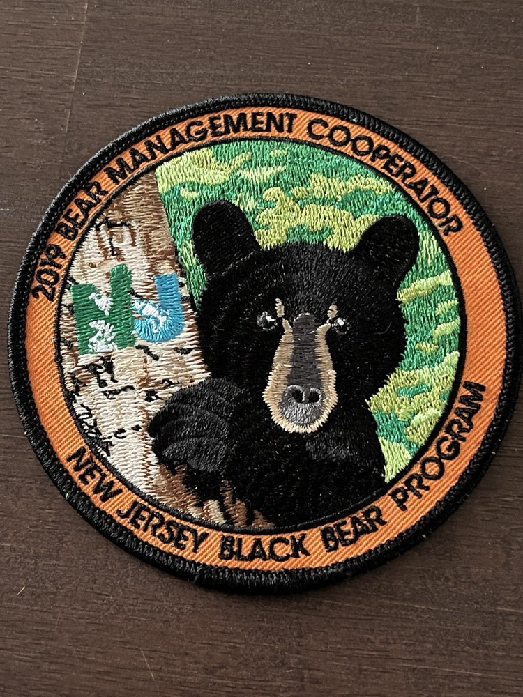 2019 NEW JERSEY "BLACK BEAR PROGRAM” Patch BEAR MANAGEMENT COOPERATOR
