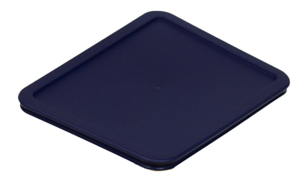 6 Cup Container Lid, 2 Pieces, Dishwasher Safe, Blue