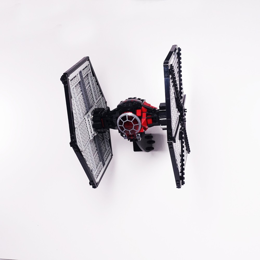 Wall mount for LEGO 75101 First Order Special Forces TIE, Wall mount only.