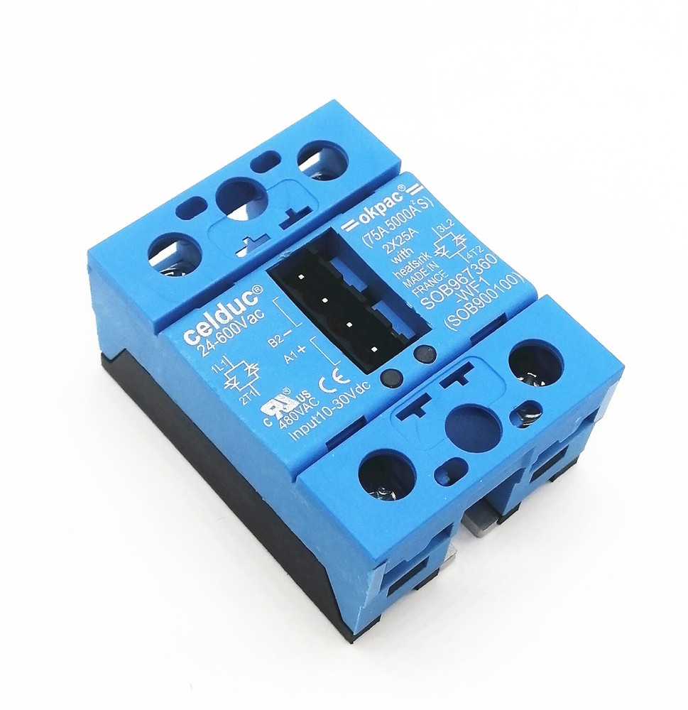 1pcs Celduc Solid State Relay SOB967360 -WF1(SOB900100) 2*25A
