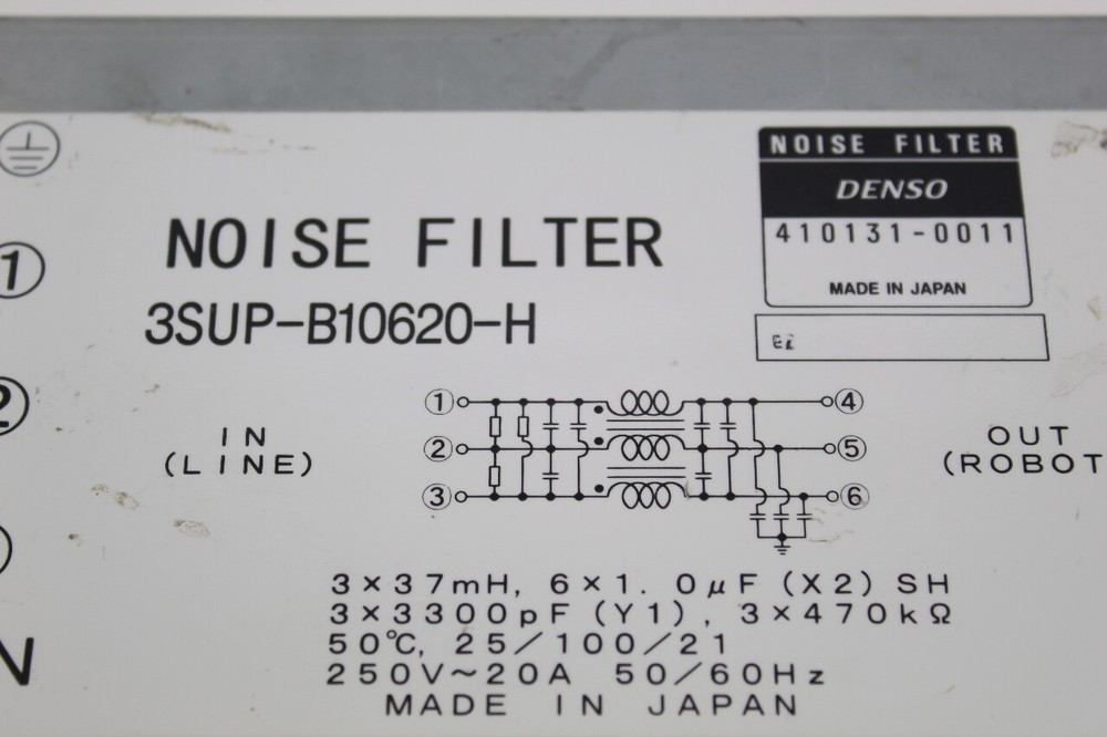 Denso 3SUP-B10620-H Noise Filter 250V 20A