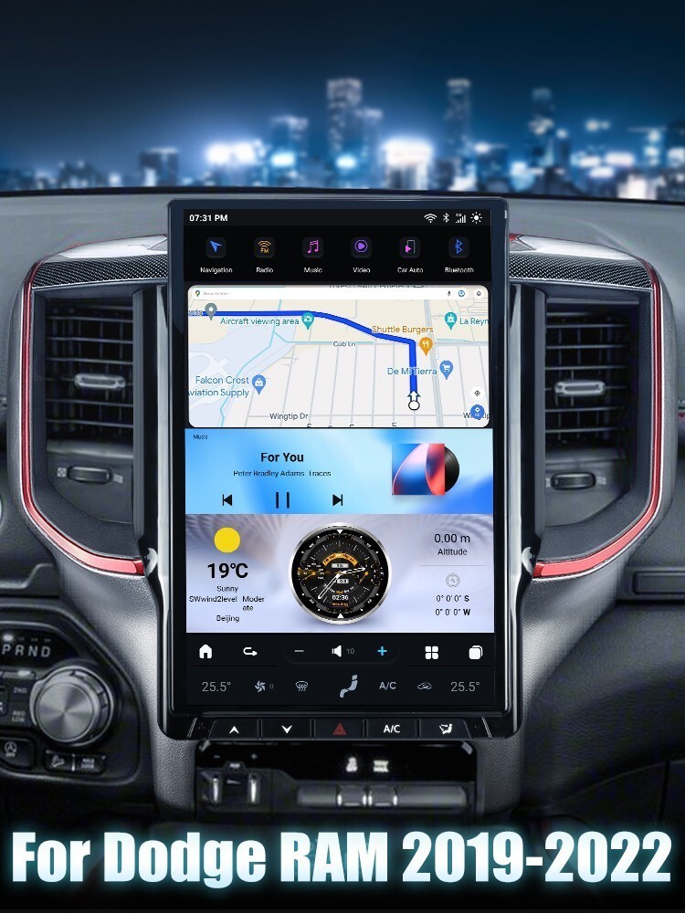14.4" For Dodge Ram 2019-2022 Android 13 Tesla Smart Radio Screen GPS Car Stereo