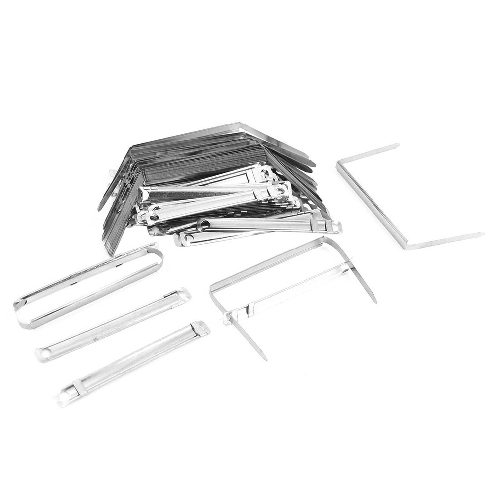 50 x Metallic Organizer Binder Documents Binding Clips Paper Fasteners