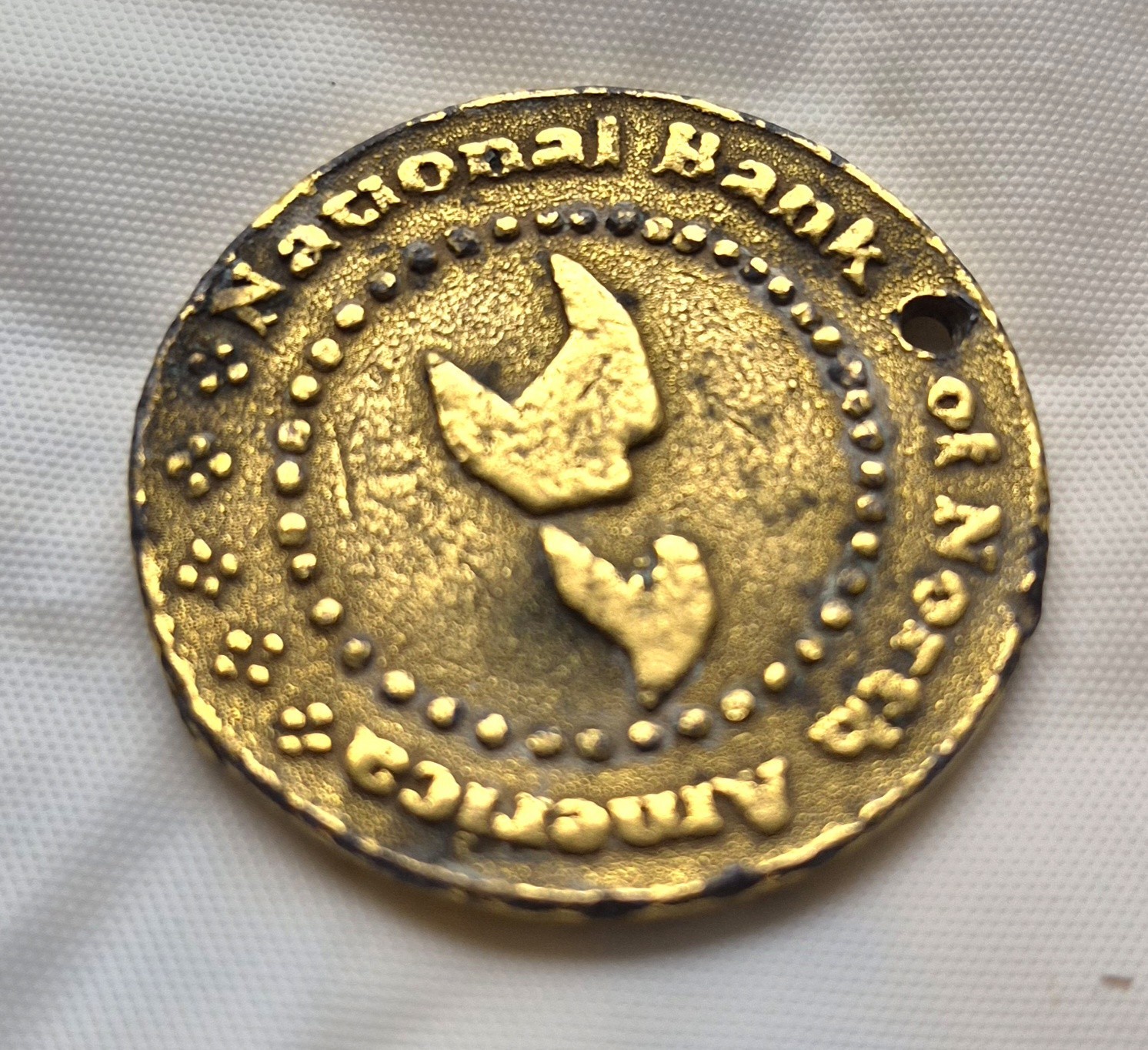 Unique possible 19th Century Commemorative or Promotional Brass Bank Token