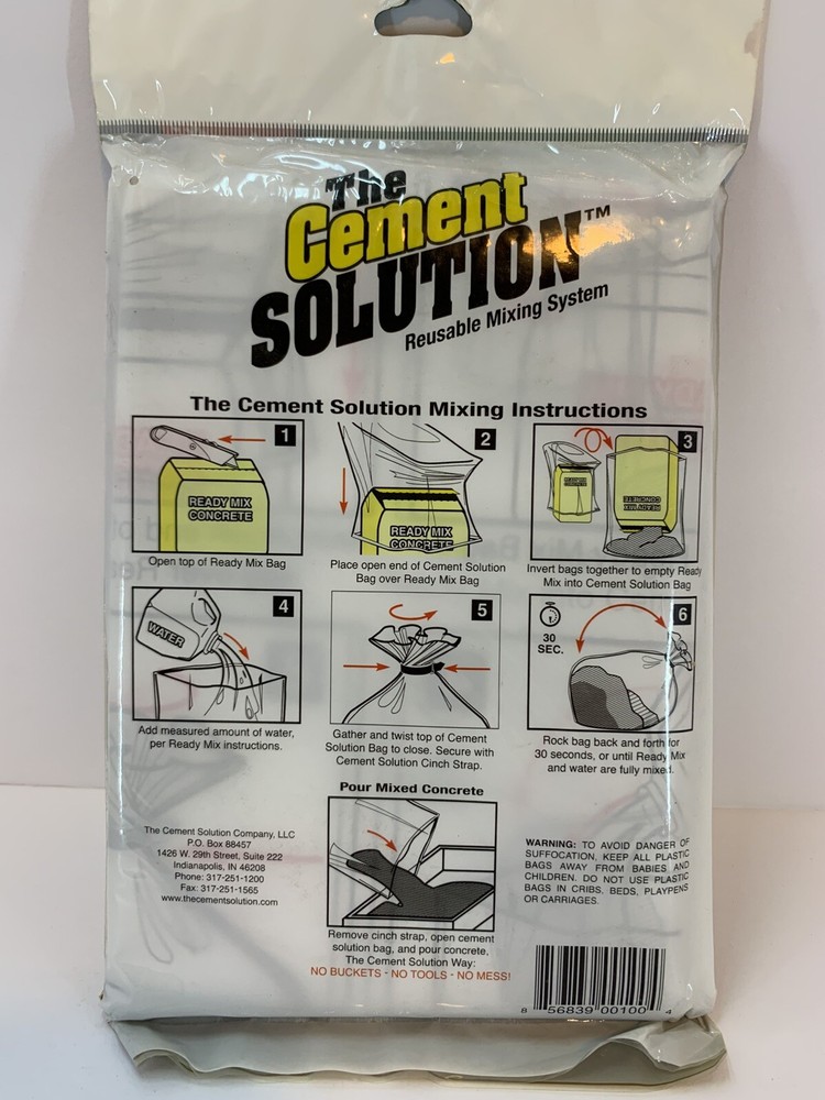 The Reusable Concrete Mixing Bag - The Cement Solution