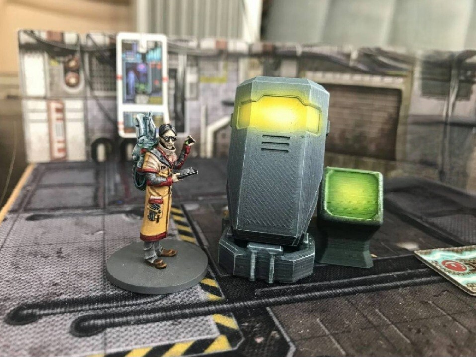 3d Printed Terrain. Sci-fi Stasis Pods