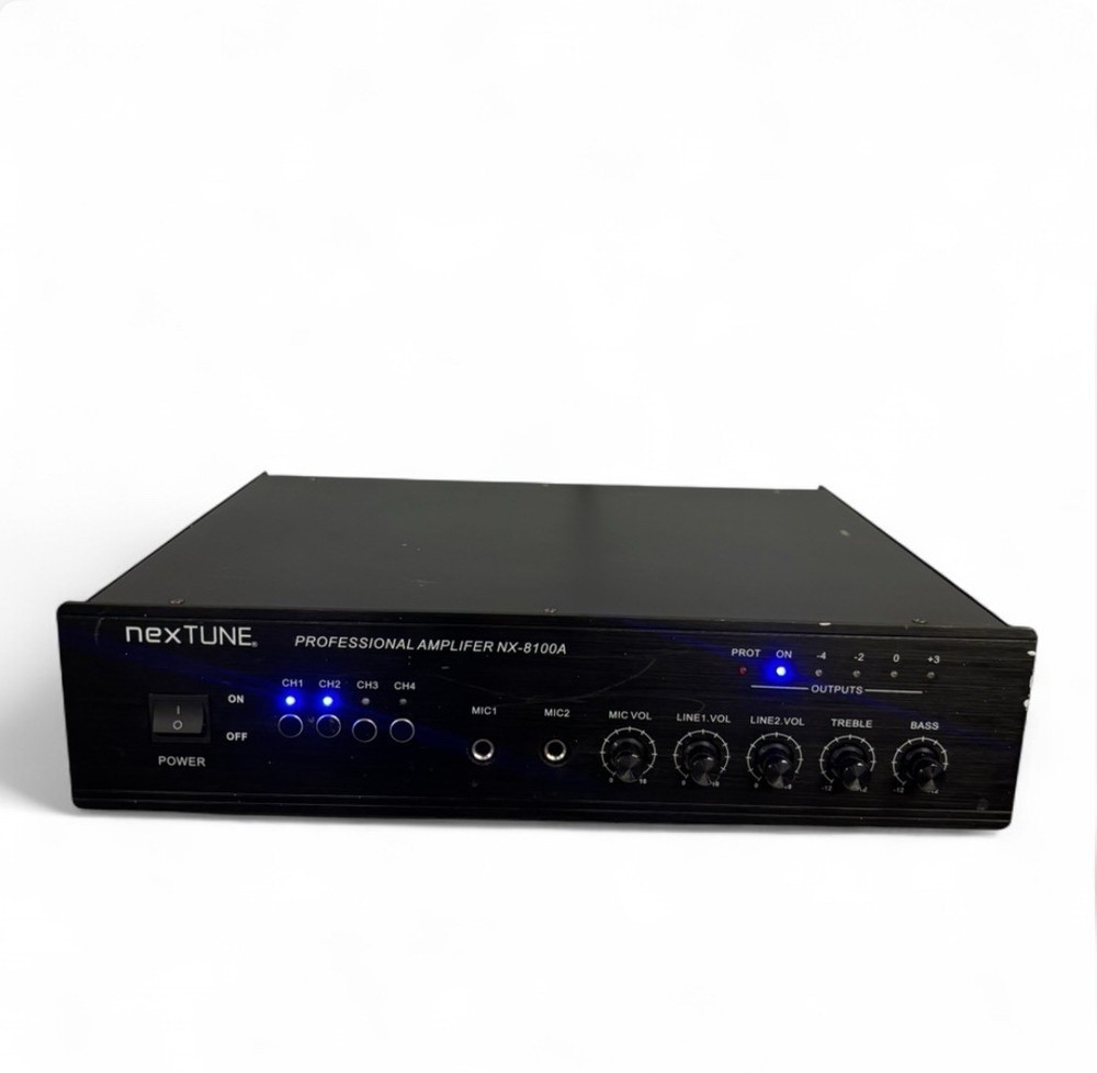 NexTune Professional Mic 4 Channel Amplifier Model NX-8100A Tested