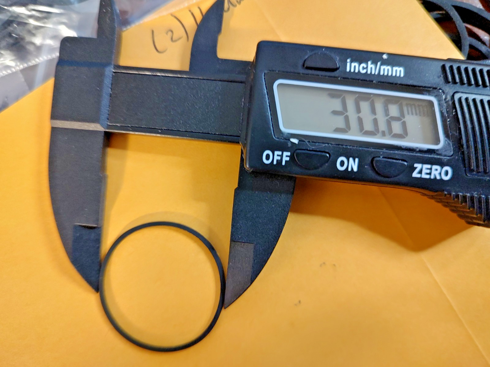 Two (30mm x 1mm) Square Rubber Belts for CD / DVD / MD / Cassette / DAT / DCC