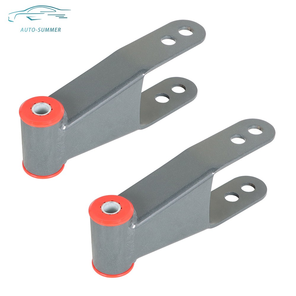 2" Rear Drop Shackles Kit For Chevy Silverado GMC Sierra 1500 C1500 1988-2018