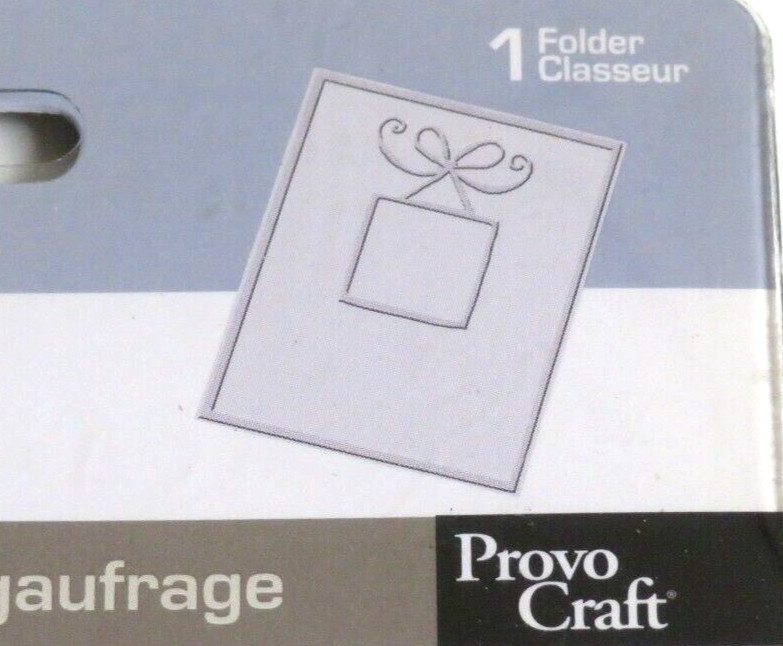 NEW Cuttlebug BOW FRAME EMBOSSING FOLDER Photo Frame Gift/Present Background