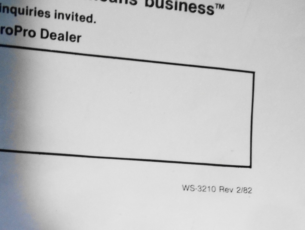 1982 MicroPro Wordstar Promo Flyer