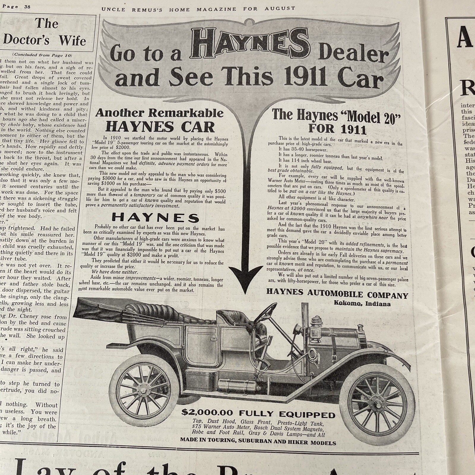 1910, August, Uncle Remus Home Magazine Vintage Paper Disney