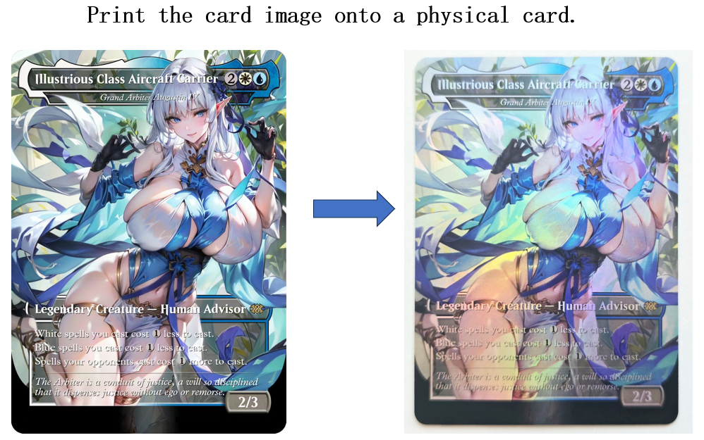 Custom card printing service For Foil Card