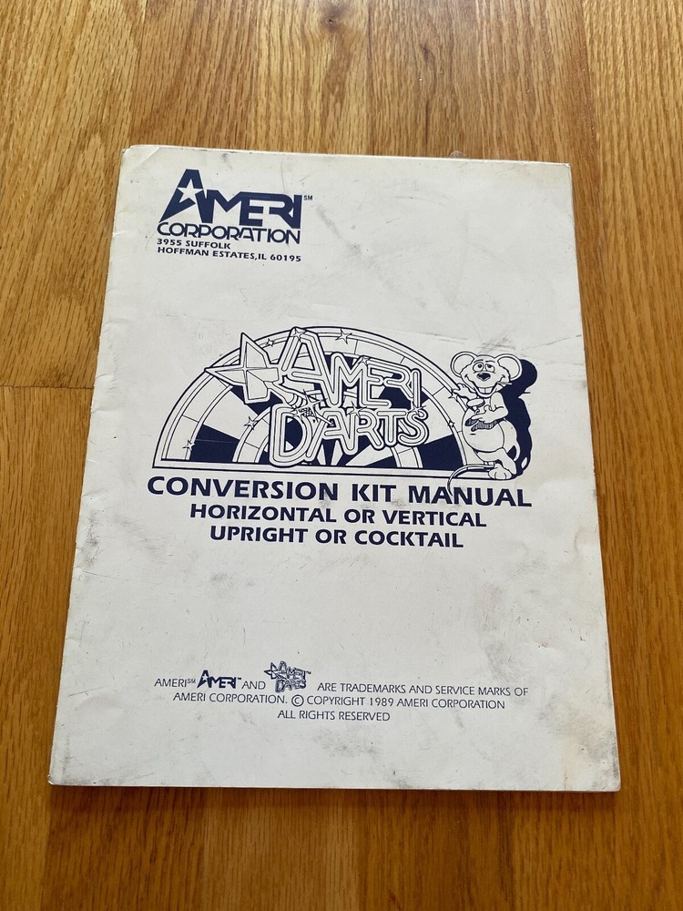 Ameri Darts Conversion Kit Manual, AmeriCorp 1989