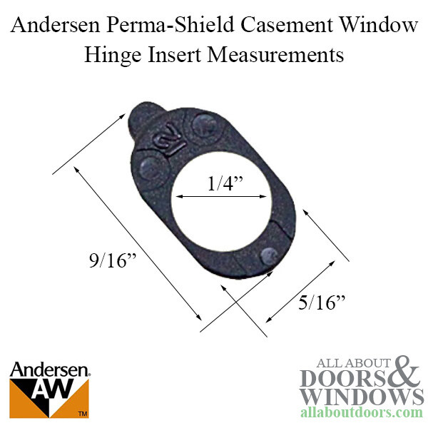 Andersen Perma-Shield Improved/E-Z Casement Windows - Hinge Insert