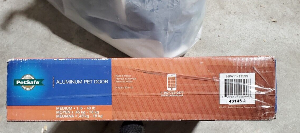 *NEW* Petsafe Aluminium Pet Door Solid Design Easy Install | MEDIUM Size |