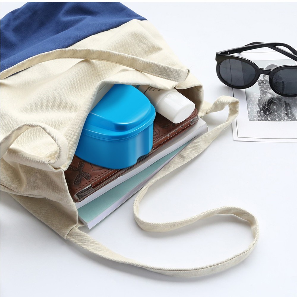 2 Pcs Teeth Box Set Travel Storage Container for Dentures Containers