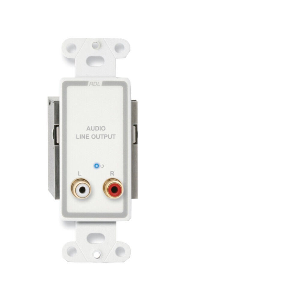 RDL D-TPR2A Active Two-Pair Receiver  Twisted Pair Format-A  stereo RCA jack