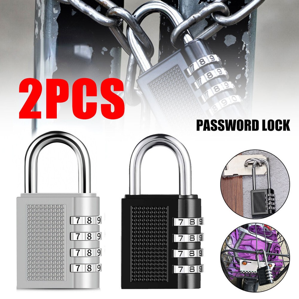 combination lock 4 digit padlock weatherproof lock number code