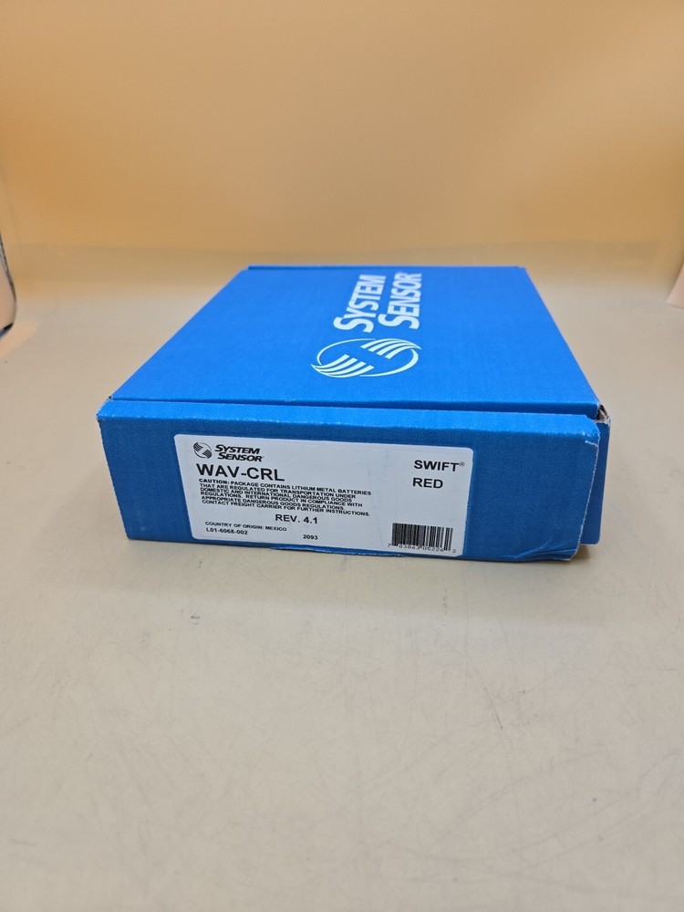 System Sensor WAV-CRL Ceiling Mount Swift Wireless AV Base Red New