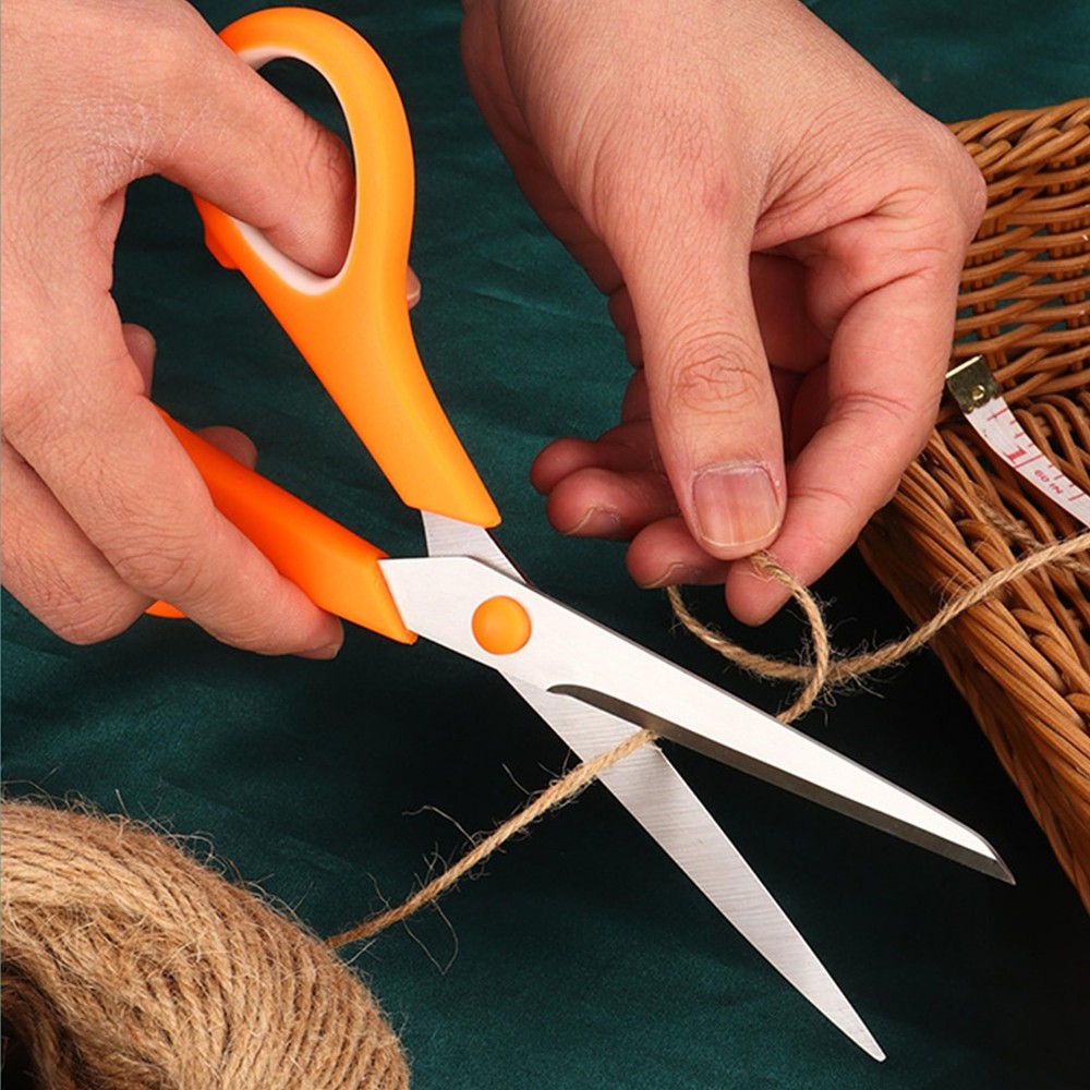 24 Black Scissors Bulk, 8" All Purpose Scissors Pack - Thick Sharp Shears for...