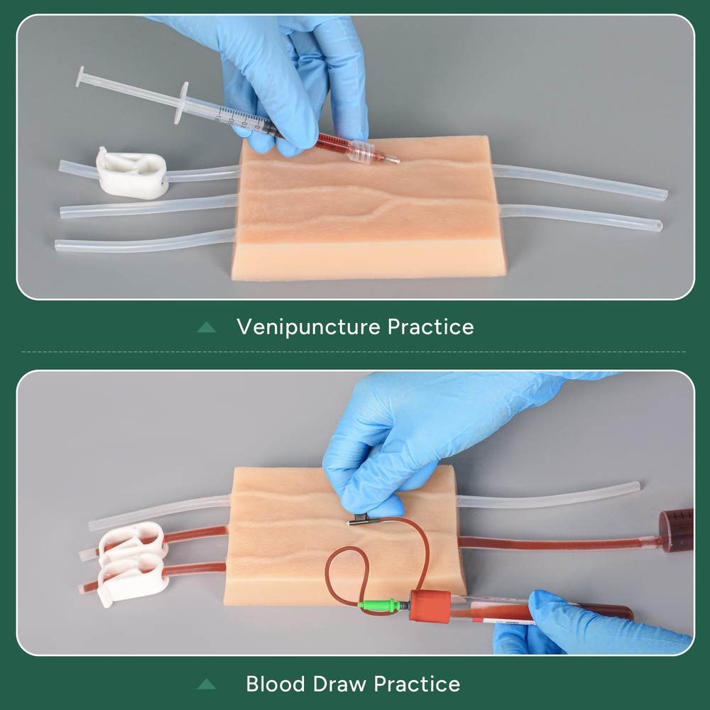 IV Injection Practice Kit, Venipuncture & IV Insertion Training Set, Phleboto...