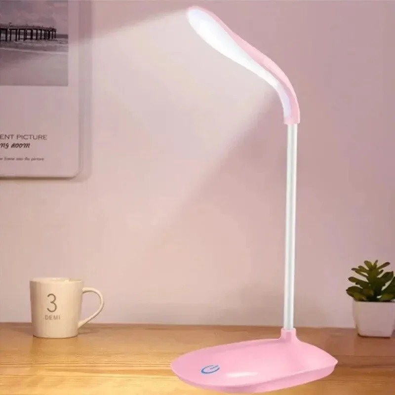 LED Desk Light Dimmable Bedside Reading Night Lamp USB Rechargeable Touch Sensor